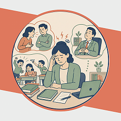 Las diferencias con compañeros, padres de familia o líderes se han vuelto una fuente constante de tensión. Sientes que los problemas no se resuelven, que no te escuchan o que estás enfrentando la situación solo: CONFLICTOS EN EL ENTORNO LABORAL